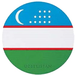 ワールドフラッグコースター UZBEKISTAN ウズベキスタン 028960