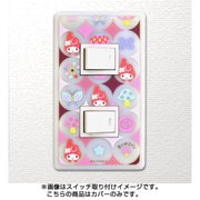 キャラクターグッズ スイッチ＆コンセントパネル マイメロディ（和柄） 2口穴タイプ