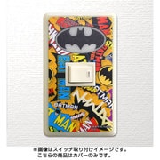 キャラクターグッズ スイッチ＆コンセントパネル バッドマン（ロゴ） 1口穴タイプ