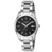 コンクエストクラシック メンズ SS ブレス AT BK 5BAR L2.785.4.56.6