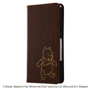 docomo arrows NX F-01J ディズニー 手帳型ケース ホットスタンプ　ワンポイント プー RT-DARJ1I/PO