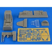 メッサーシュミットBf109G-5後期型 コクピットセット エデュアルド用 [1/48 ディティールアップパーツ]