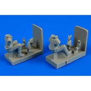 第二次世界大戦 RAFパイロット 2体 ベッドフォードMWD用 エアフィックス用 [1/48 レジンフィギュア]