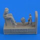 第二次世界大戦 RAFモーターサイクルドライバーパート2 エアフィックス用 [1/72 レジンフィギュア]