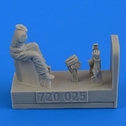 第二次世界大戦 RAFモーターサイクルドライバーパート2 エアフィックス用 [1/72 レジンフィギュア]