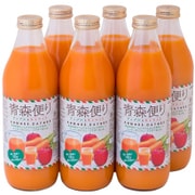 青森便り アップル＆キャロット 1000ml 瓶×6本 [野菜果汁飲料]