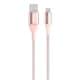 Dura tek Lightning to USB ケーブル 1.2m ローズゴールド F8J207BT04-C00
