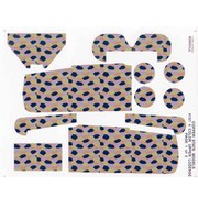 COPD28151 [1/28 フォッカーD.VII 4色菱形 上面用 2枚入り (レベル用) 第一次大戦機 デカール]