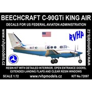 RVH72097 [1/72 ビーチクラフト C-90GTi キングエア アメリカ連邦航空局 フルレジン製キット]