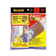 室内ドア・浴室用戸あたりV型テープ 茶 6mm×9mm×5m EN54BR