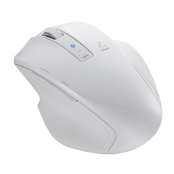 BlueLED Bluetoothマウス Z 5ボタン Mサイズ ホワイト MUS-BKF131W
