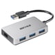 USB3.0バスパワーハブ 4ポートタイプ シルバー BSH4U100U3SV
