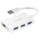USB3.0バスパワーハブ 4ポートタイプ ホワイト BSH4U100U3WH
