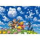 DPG500-594 ブルースカイ ファンタジー [ジグソーパズル ピュアホワイト ぎゅっと 500ピース（25×36cm）]
