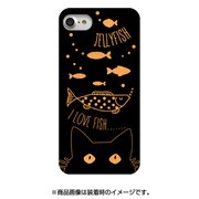 木彫りケース iPhone 7用 Cats like fish