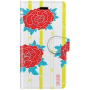 手帳ケース iPhone 7用 花色衣Tree peony-RD