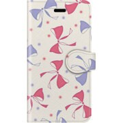 手帳ケース iPhone 7用 Girls closet Ribbon mix