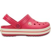 Crocband Kids C10/C11 [クロックバンド キッズ 17.5cm Raspberry/White]