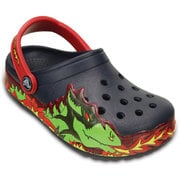 CrocsLights Fire Dragon Clog K Navy C8 [クロックスライツ ファイヤー ドラゴン クロッグ キッズ 15.5cm ネイビー]