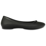 クロックス リナ エンベリッシュド フラット レディース 21cm ブラック Crocs Lina Embellished Flat Blk W5