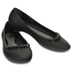 ヨドバシ.com - crocs クロックス Crocs Lina Embellished Flat Blk W9