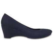 クロックス リナ ウェッジ レディース 25cm ネイビー Crocs Lina Wedge Navy W9