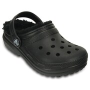 Classic Lined Clog Blk/Blk J2 [クラシック ラインド クロッグ キッズ 20cm ブラック/ブラック]