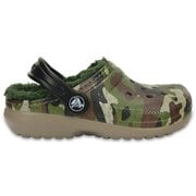 classic lined clog kids C11 [クラシック ラインド クロッグ キッズ 18cm Green Camo]