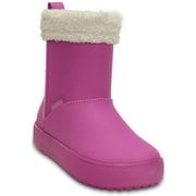 クロックス カラーライト ブーツ GS キッズ 19cm Wild Orchid/Oatmeal Crocs ColorLite Boot GS WO/Oat J1