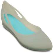 クロックス リオ フラット レディース 22cm プラチナ/プール Crocs Rio Flat Ptm/Pool W6
