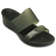 カラーブロック ウェッジ レディース 22cm ブラック/ブラック ColorBlock Wedge Blk/Blk W6