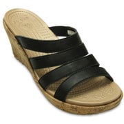 アレイ シンセティック サンダル ウェッジ レディース 21cm Black/Gold Aleigh SyntheticSandalWedge W5