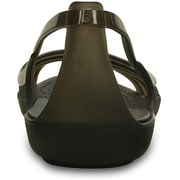 クロックス イザベラ ワラチェ フラット レディース 20cm ブラック Crocs Isabella Huarache Flat Blk W4