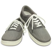 クロックス ノーリン キャンバス プリム メンズ 26cm Smoke/White Crocs Norlin Canvas Plim M8
