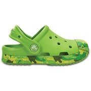 Crocs Bump It Camo Clog PGr C7 [クロックス バンプ イット カモ クロッグ キッズ 15cm パロットグリーン]