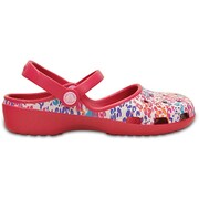 クロックス カリン フローラル クロッグ レディース 24cm ラブベリー Crocs Karin Floral Clog Ras W8