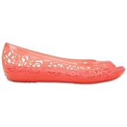 クロックス イザベラ ジェリー フラット レディース 22cm コーラル Crocs Isabella Jelly Flat Coral W6