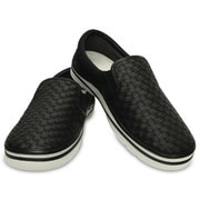 クロックス ノーリン アトモス ウーブン スリップオン メンズ 23cm ブラック/ホワイト crocs norlin atmos woven slip-on M5