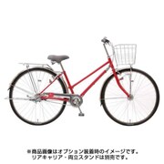 シティサイクル ナイトアロー27S 27型 変速なし レッド 2017年モデル YRG7S