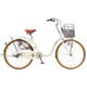シティサイクル リーセス24 24型 変速なし ミルクホワイト 2017年モデル TLU4F