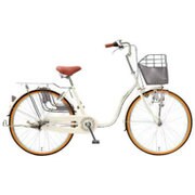 シティサイクル リーセス24 24型 変速なし ミルクホワイト 2017年モデル TLU4F