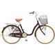 シティサイクル リーセス24 24型 変速なし ダークブラウン 2017年モデル TLU4F