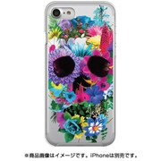 クリアケース IP7 Clear Blue Flower Skull [iPhone 7 ケース]