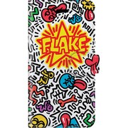 手帳ケース iP7 FLAKE POP ART [iPhone 7 ケース]