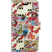 手帳ケース iP7 FLAKE PATCHWORK RB [iPhone 7 ケース]