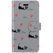 手帳ケース iP7 KS Heart cat [iPhone 7 ケース]