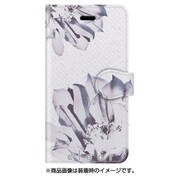 手帳ケース iP7 Clear モノトーンフラワー [iPhone 7 ケース]