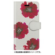 手帳ケース iP7 Clear レッドフラワー BE [iPhone 7 ケース]