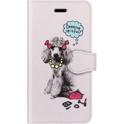手帳ケース iP7 MSB Dressing up poodle [iPhone 7 ケース]