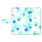 手帳ケース iPhone 7 Plus 用 Watercolor flower